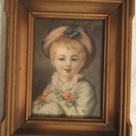 Vintage frame and print French artist Jean Honore Fragonard A Boy as Pierrot s - Picture 2 of 4